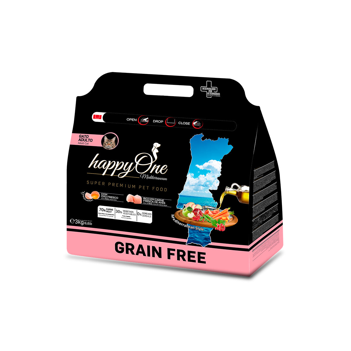 happyOne Mediterraneum | Gato Adulto - Aves